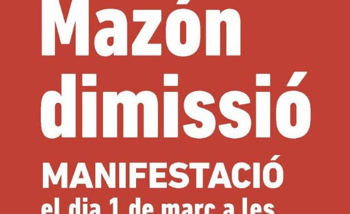 Manifestación Mazón Dimisión